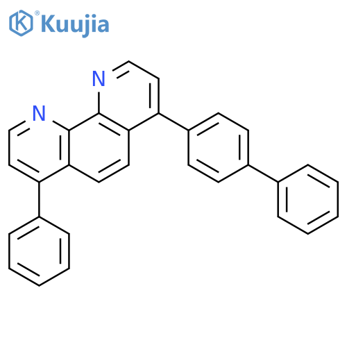 1,10-Phenanthroline, 4-[1,1'-biphenyl]-4-yl-7-phenyl- structure