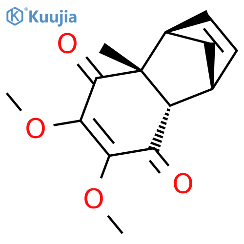 rac-1,4,4a,8aα-tetrahydro-6,7-dimethoxy-4aα-methyl-1α,4α-methanonaphthalin-5,8-dion structure