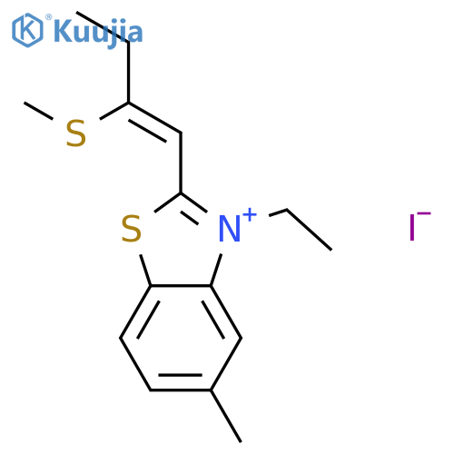 Benzothiazolium, 3-ethyl-5-methyl-2-[2-(methylthio)-1-butenyl]-, iodide structure