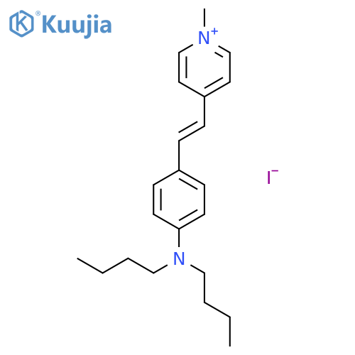 Pyridinium, 4-[(1E)-2-[4-(dibutylamino)phenyl]ethenyl]-1-methyl-, iodide structure