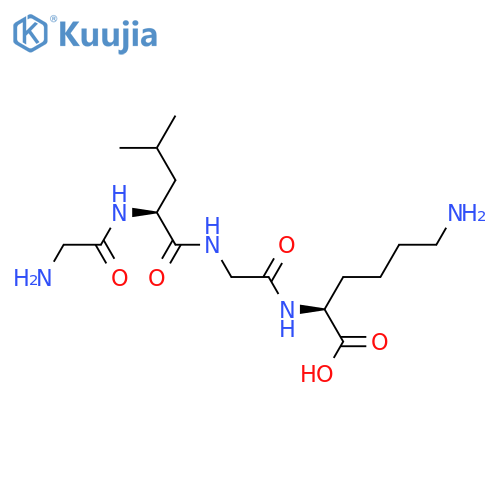 L-Lysine, glycyl-L-leucylglycyl- structure