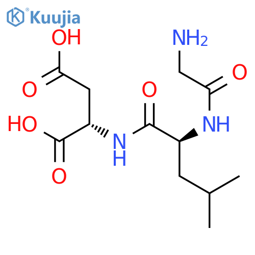 L-Aspartic acid, glycyl-L-leucyl- structure