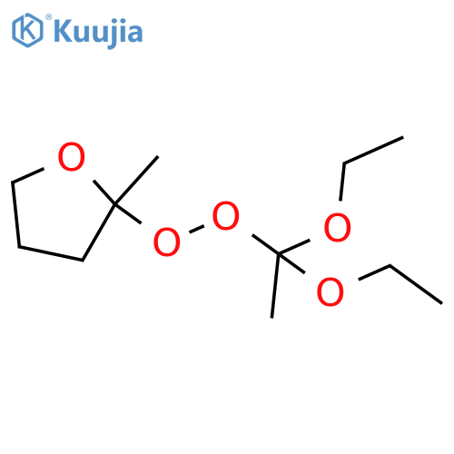 Furan, 2-[(1,1-diethoxyethyl)dioxy]tetrahydro-2-methyl- structure