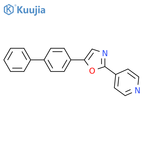 Pyridine, 4-(5-[1,1'-biphenyl]-4-yl-2-oxazolyl)- structure