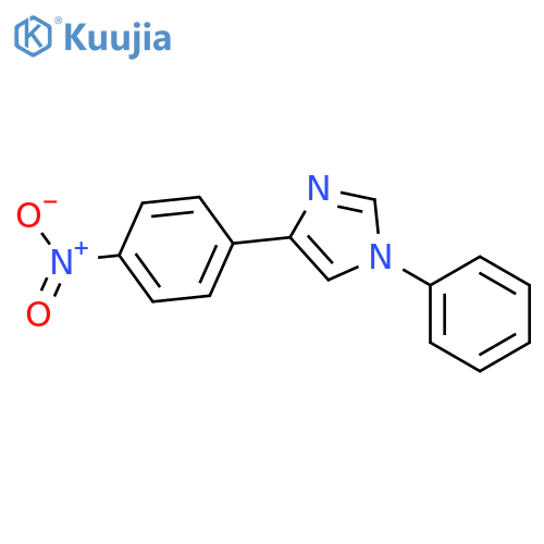 1H-Imidazole, 4-(4-nitrophenyl)-1-phenyl- structure