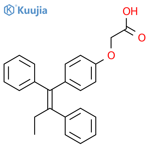 Z-4-(1,2-Diphenyl-1-butenyl)phenoxyacetic Acid structure