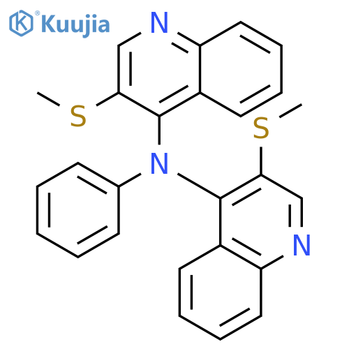 4-Quinolinamine, 3-(methylthio)-N-[3-(methylthio)-4-quinolinyl]-N-phenyl- structure