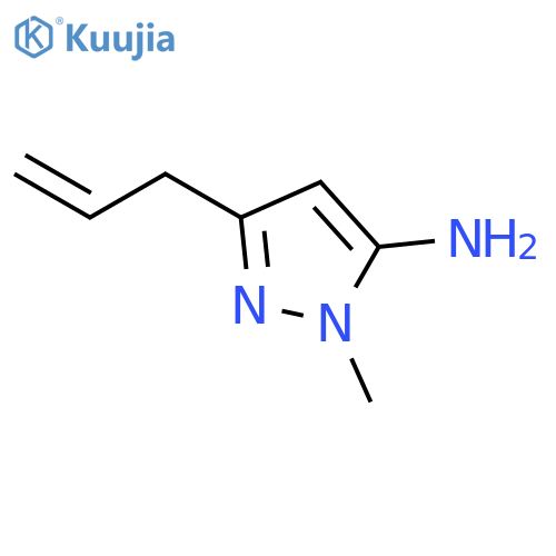 1H-Pyrazol-5-amine, 1-methyl-3-(2-propenyl)- structure