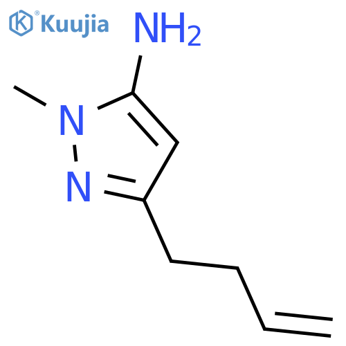 1H-Pyrazol-5-amine,3-(3-buten-1-yl)-1-methyl- structure