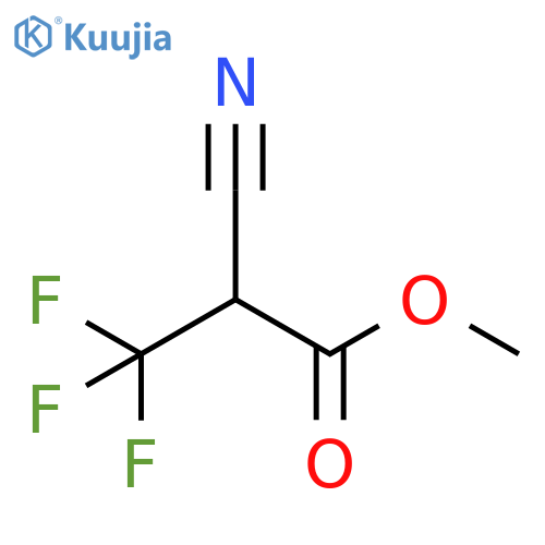 methyl 2-cyano-3,3,3-trifluoropropanoate structure