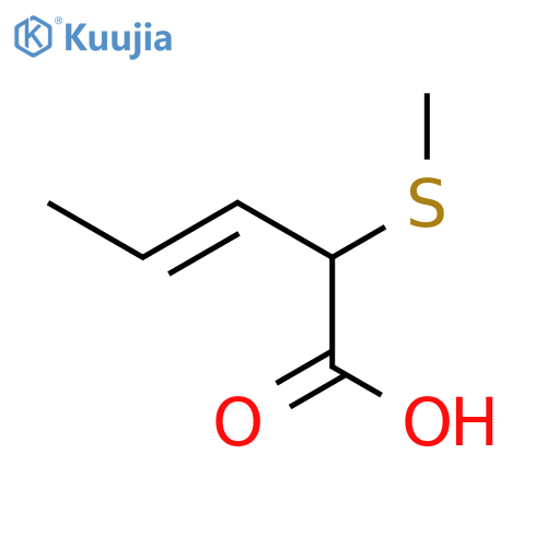 3-Pentenoic acid, 2-(methylthio)-, (E)- structure