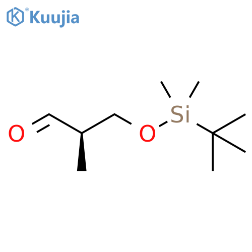 Propanal, 3-[[(1,1-dimethylethyl)dimethylsilyl]oxy]-2-methyl-, (R)- structure