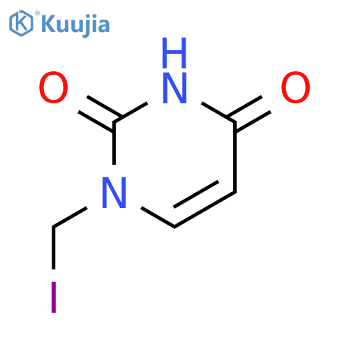 2,4(1H,3H)-Pyrimidinedione, 1-(iodomethyl)- structure