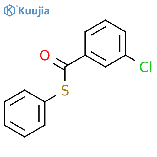 Benzenecarbothioic acid, 3-chloro-, S-phenyl ester structure