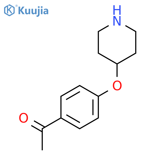 1-[4-(4-PIPERIDINYLOXY)PHENYL]-ETHANONE structure