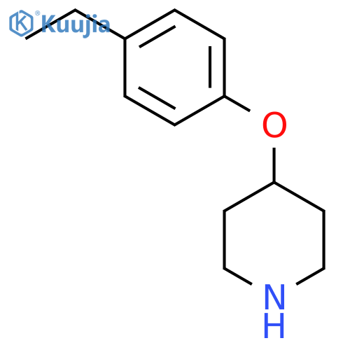 4-(4-Ethylphenoxy)piperidine Hydrochloric Acid Salt structure