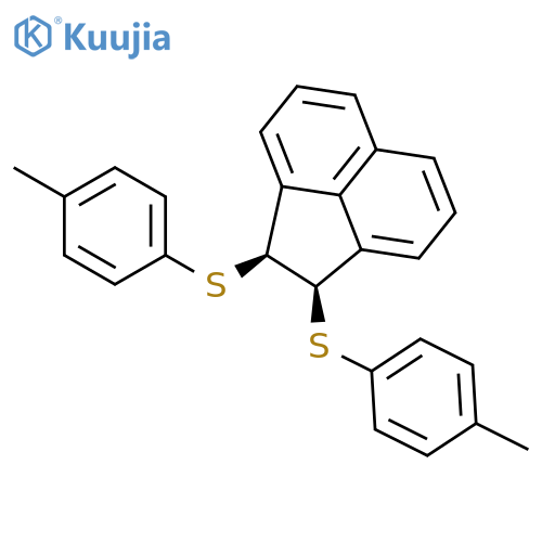 Acenaphthylene, 1,2-dihydro-1,2-bis[(4-methylphenyl)thio]-, cis- structure