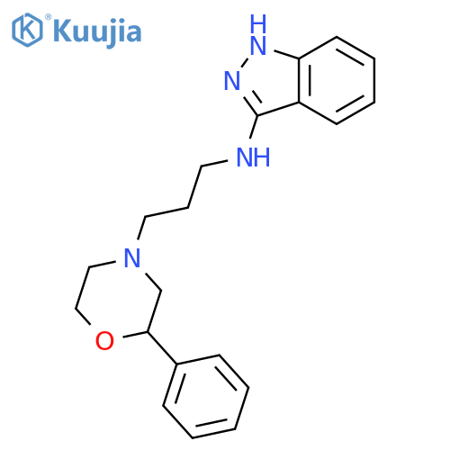 1H-Indazol-3-amine, N-[3-(2-phenyl-4-morpholinyl)propyl]- structure