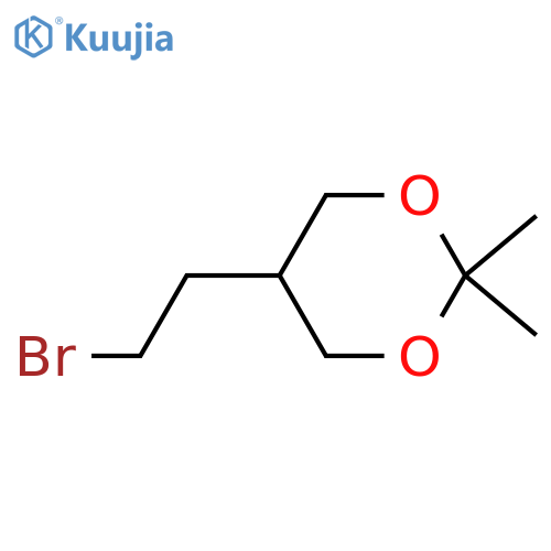 5-(2-Bromoethyl)-2,2-dimethyl-1,3-dioxane structure