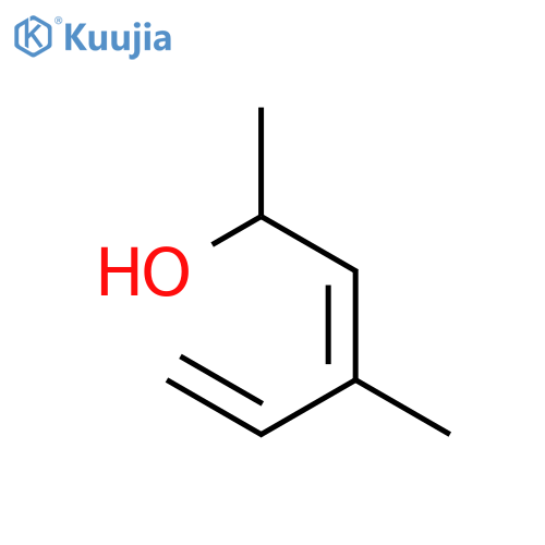 3,5-Hexadien-2-ol, 4-methyl-, (Z)- structure