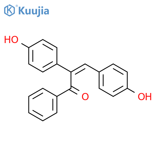 2-Propen-1-one, 2,3-bis(4-hydroxyphenyl)-1-phenyl- structure