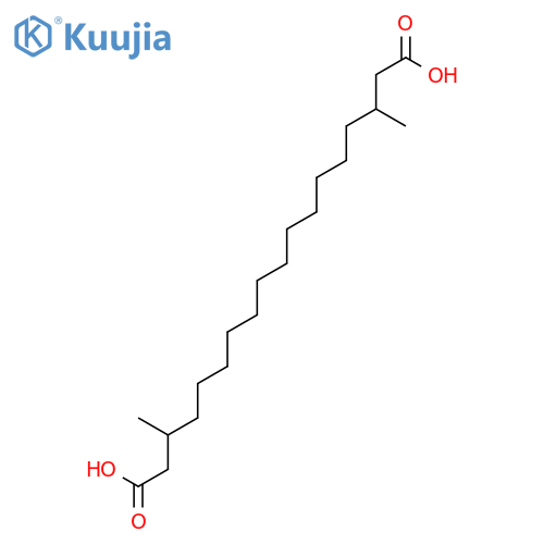 Octadecanedioic acid, 3,16-dimethyl- structure