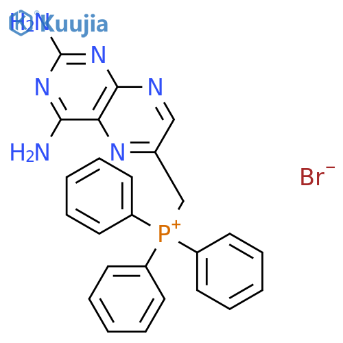 Phosphonium, [(2,4-diamino-6-pteridinyl)methyl]triphenyl-, bromide structure