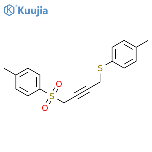 Benzene, 1-methyl-4-[[4-[(4-methylphenyl)sulfonyl]-2-butynyl]thio]- structure