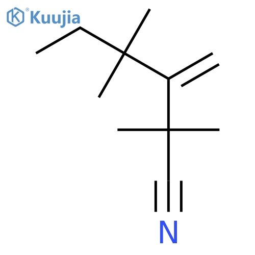 Hexanenitrile, 2,2,4,4-tetramethyl-3-methylene- structure