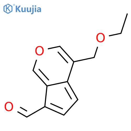 4-(ethoxymethyl)cyclopenta[c]pyran-7-carbaldehyde structure