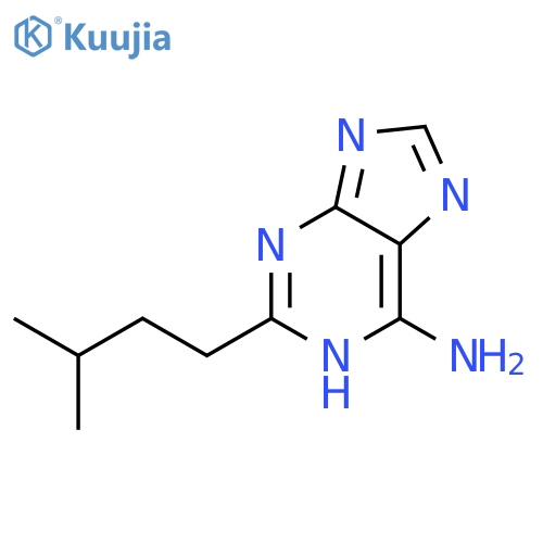 1H-Purin-6-amine, 2-(3-methylbutyl)- structure