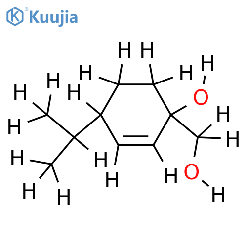 1-Methylol-4-methoaethyl-cyclohexen-(2)-ol-(1) structure