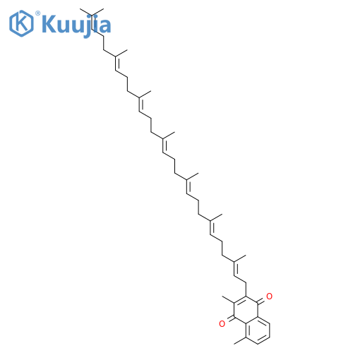 1,4-Naphthalenedione,2-[(2E,6E,10E,14E,18E,22E,26E)-3,7,11,15,19,23,27-heptamethyl-2,6,10,14,18,22,26-octacosaheptaenyl]-3,5(or3,8)-dimethyl- (9CI) structure
