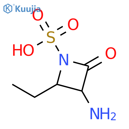 1-Azetidinesulfonic acid, 3-amino-2-ethyl-4-oxo- structure