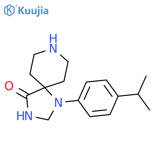1,3,8-Triazaspiro[4.5]decan-4-one, 1-[4-(1-methylethyl)phenyl]- structure