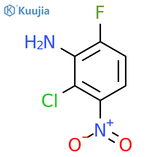 Benzenamine, 2-chloro-6-fluoro-3-nitro- structure