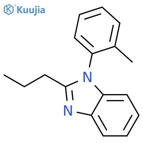 1H-Benzimidazole, 1-(2-methylphenyl)-2-propyl- structure