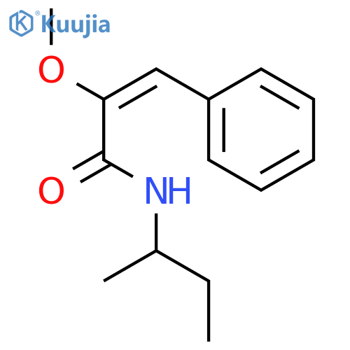 2-Propenamide, 2-methoxy-N-(1-methylpropyl)-3-phenyl- structure