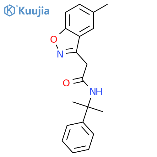 1,2-Benzisoxazole-3-acetamide,5-methyl-N-(1-methyl-1-phenylethyl)- structure