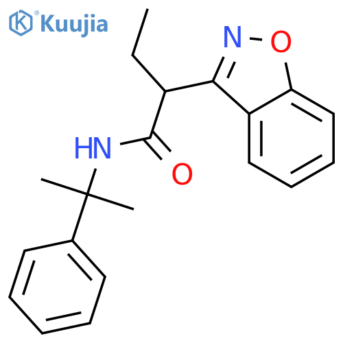 1,2-Benzisoxazole-3-acetamide,a-ethyl-N-(1-methyl-1-phenylethyl)- structure
