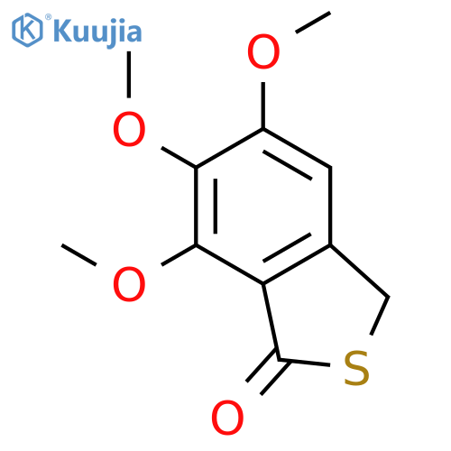 Benzo[c]thiophen-1(3H)-one, 5,6,7-trimethoxy- structure