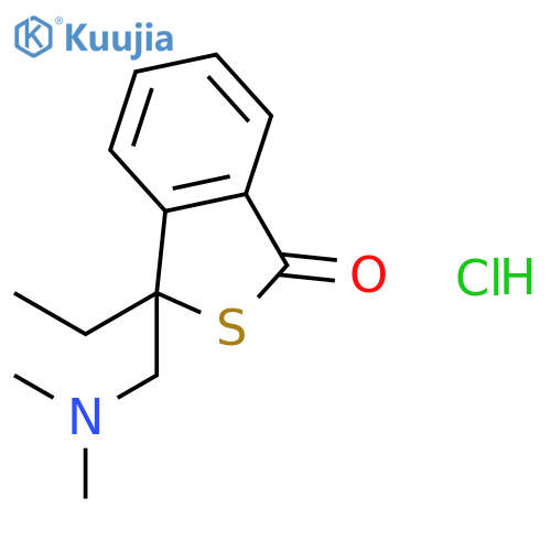 3-[(dimethylamino)methyl]-3-ethyl-2-benzothiophen-1(3H)-one hydrochloride structure