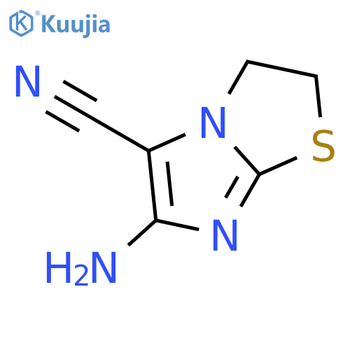 6-amino-2H,3H-imidazo2,1-b1,3thiazole-5-carbonitrile structure