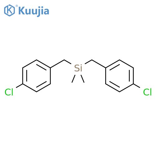 Silane, bis[(4-chlorophenyl)methyl]dimethyl- structure