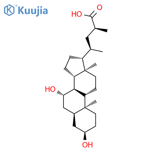 Cholane-23-carboxylic acid, 3,7-dihydroxy-, (3a,5b,7b,23S)- structure