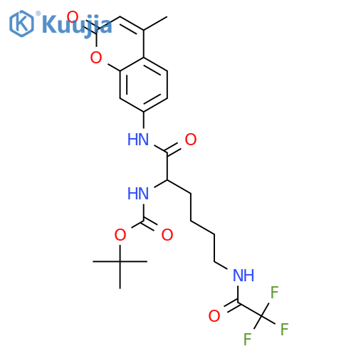 Boc-Lys(Tfa)-AMC structure