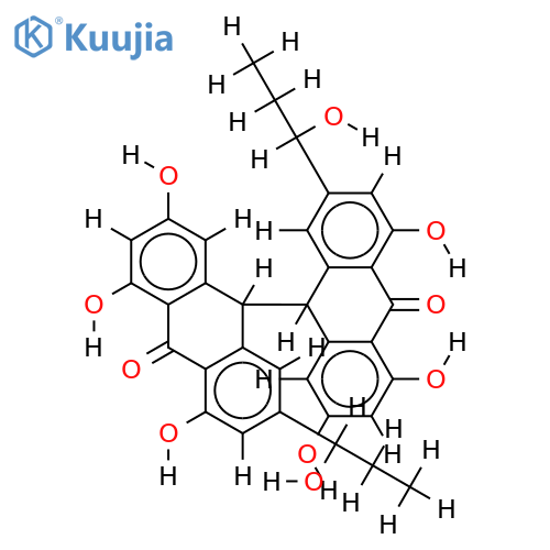 Rhodoptilometrin bianthrone structure