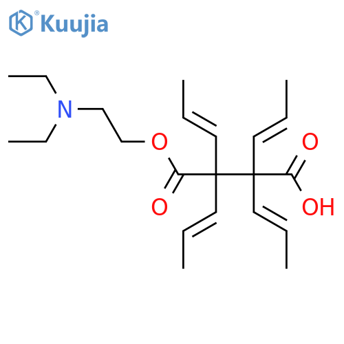 Butanedioic acid,(tetrapropenyl)-, 1-[2-(diethylamino)ethyl] ester (9CI) structure