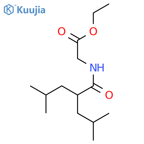Glycine,N-[4-methyl-2-(2-methylpropyl)-1-oxopentyl]-, ethyl ester structure