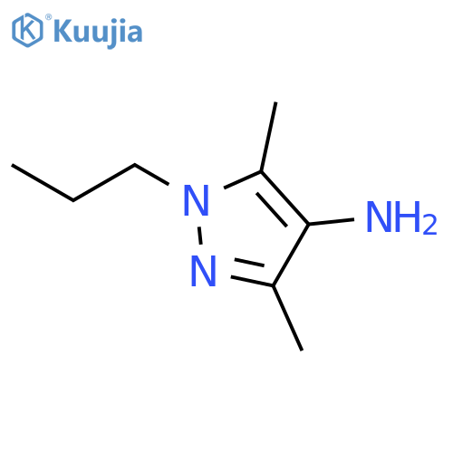 3,5-Dimethyl-1-propyl-1H-pyrazol-4-amine structure